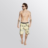 2022 Mystic shortsid Leaf Movement Boardshort Pastel Yellow