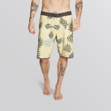 2022 Mystic shortsid Leaf Movement Boardshort Pastel Yellow