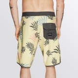 2022 Mystic shortsid Leaf Movement Boardshort Pastel Yellow