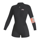 Naiste kalipso Mystic Lunar FZ Longarm Shorty 3/2 Dark Grey