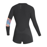 Naiste kalipso Mystic Lunar FZ Longarm Shorty 3/2 Dark Grey