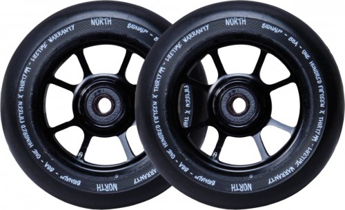 2 tk Ratas North Signal Pro 115mm/30mm Matte Black