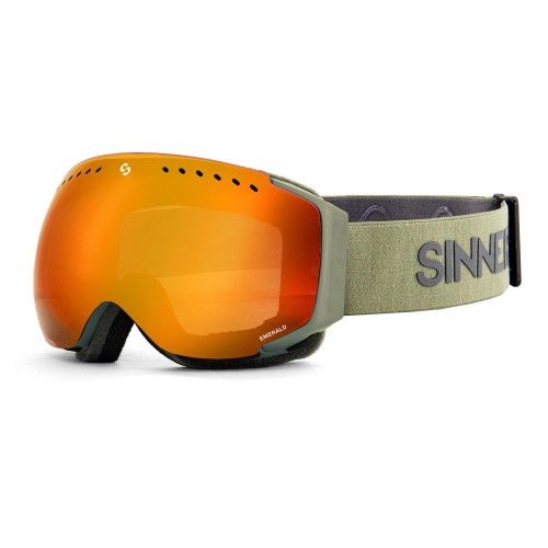 Snow Goggles Sinner Emerald Matte Moss Green/Red Mirror