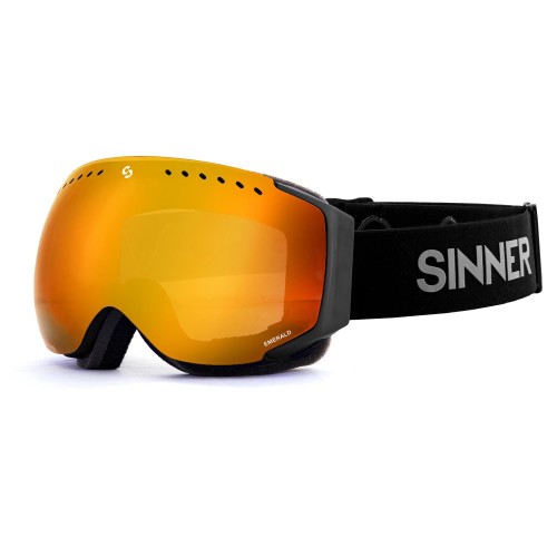 Snow Goggles Sinner Emerald Matte Black/Orange Mirror