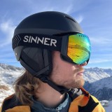 Snow Goggles Sinner Emerald Matte Black/Orange Mirror