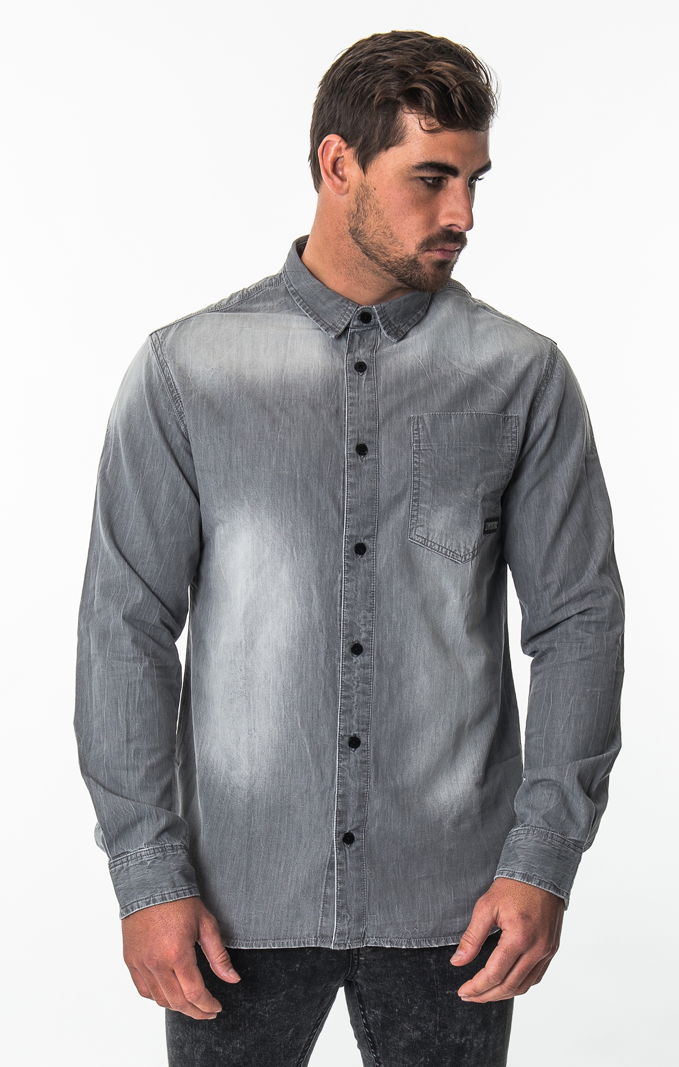 2017 Mystic Savage Shirt Faded Concrete